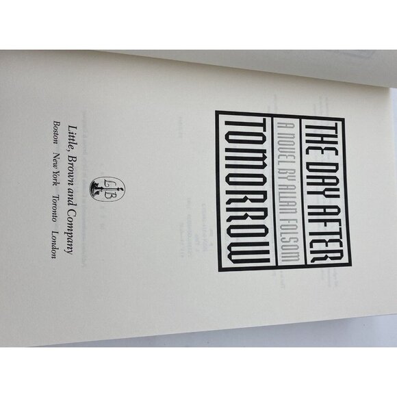 Vintage The‎ Day after Tomorrow by Allan Folsom (1994, Hardcover) First Edition - Picture 9 of 11
